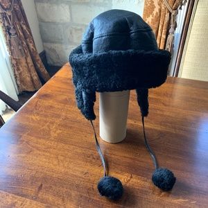 Black Sheepskin Hat